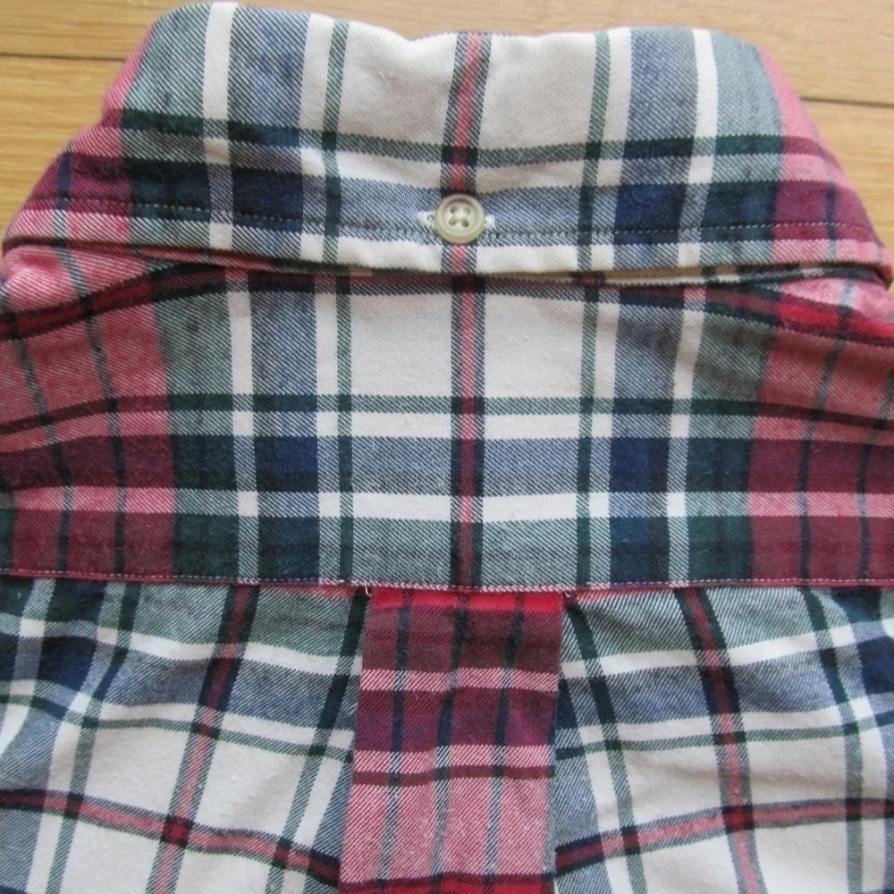 Ralph Lauren Blake Long Sleeve Button Down Plaid Red Green White Shirt Men's M - Picture 8 of 10